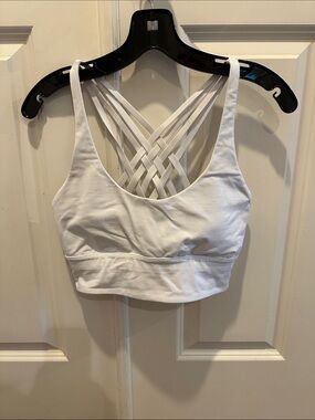 lululemon athletica White Strappy Back Sports Bra